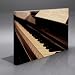 STEINWAY UPRIGHT PIANO FRAMED A1 CANVAS ART PRINT