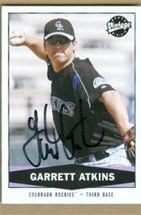 Buy Garrett Atkins autographed Baseball Card (Colorado Rockies) by No manufacturer