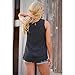 Sunward Women Summer Vest Top Sleeveless Blouse Casual Tank Tops (XL, Black)
