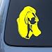 BASSET HOUND HEAD - Dog - Vinyl Car Decal Sticker #1488 | Vinyl Color: Yellow