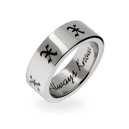 Eve's Addiction Always Know I Adore you Stainless Steel Band