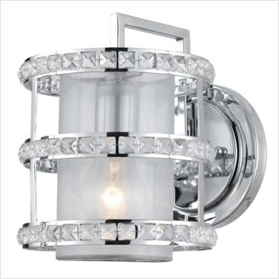 Crystorama Matrix 5801-CH Small Crystal Reversible 1-LT 75w