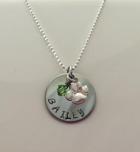 Paw Print Jewelry Personalized with the Name of Your Favorite Pet.