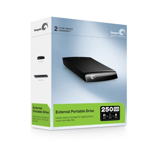 Seagate Expansion 250 GB USB 2.0 Portable External Hard Drive ST902504EXA101-RK image