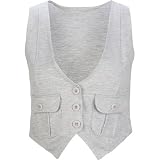 FULL TILT Womens Knit Vest - Heather Grey