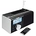 Dual Alarm Clock Radio with Remote - Black