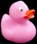 Pink Glitter Glow in the Dark Rubber Duck