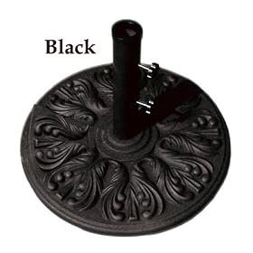 40 lb. European Patio Market Umbrella Stand Base - Black by 