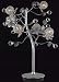 Iris 6 Light Plant Table Lamp in Chrome