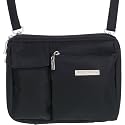 baggallini Wallet Day Bagg Large: Microfiber - Black Travel Wallets