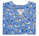 Winter Print Scrub Top - Penguin Parade by Madison Medical (XS-3X)