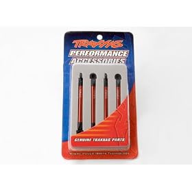 Alum Push Rods Assm w/ Rod ends,Red (4): 1/16 ERV