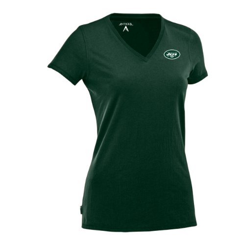 NFL Women's New York Jets Dream Jersey Tee (Dark Pine, Small) at Amazon.com