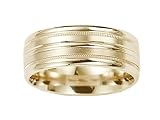 Benchmark® 8 Mm Comfort Fit Wedding Band - 14kt White or Yellow Gold