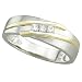 14K Two Tone Gold Diamond Ring