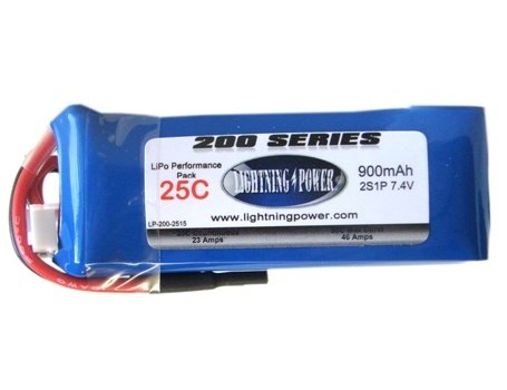 Lightning Power 900mAh 2S1P 25C Lightning Power 900mAh 2S1P 25C