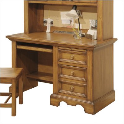 Eagles Nest Computer Desk in Distressed Rich Medium Brown