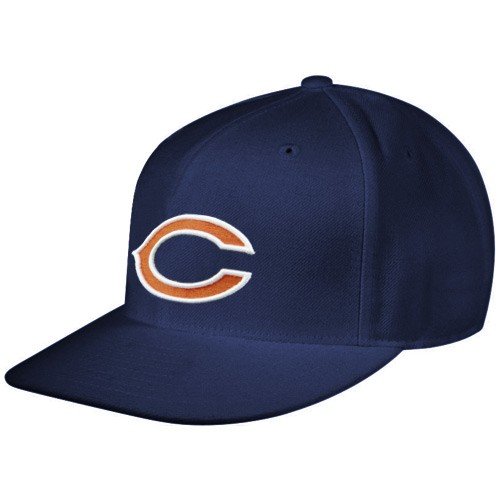 Chicago Bears Fitted Logo Hat (Navy) 7 1/8