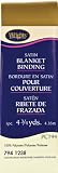 Single Fold Satin Blanket Binding 2 4-3/4 Yards-G