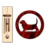 Basset Hound Wind Chimes X-SMALL Bronze