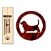 Basset Hound Wind Chimes X-SMALL Bronze