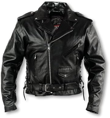Interstate Leather Men's Classic Riding Jacket (Size 52)
