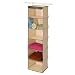 8 Shelf Sweater Organizer in Canvas with Faux Leather Trim by Richards Homewares