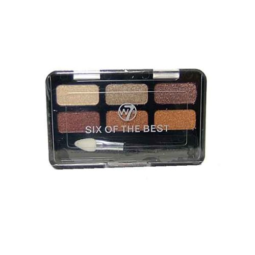 W7 Six Of The Best Cream to Powder Eyeshadow Brown (3) 3.5g