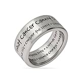 Eve's Addiction What Cancer Cannot Do Stainless Steel Ring