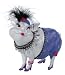 Sparschwein "Lady Piggy", 17 cm, lila