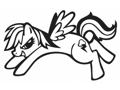 MLP - Rainbow Dash - Vinyl DecalB00CEH7EJC