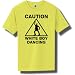 Caution White Boy Dancing Short Sleeve Bright Neon T-Shirt - Available in 5 bright colors
