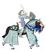 Chain-Mail Horse blue