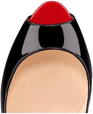 JUSITY Women's LYiamr Ladies High Heels Peep Toes Heel 14cm Platform Big Size Stilettos Pumps 12 M US