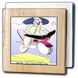 Review 3dRose LLC  / Evil Clowwneval - 6 Inch Tile Napkin Holder