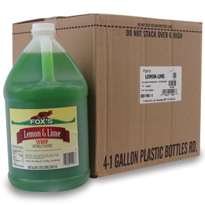 Fox's Lemon-lime Snow Cone Syrup 1 Gallon