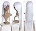 Cosplayland - 80cm Straight Heat-Resistant Cosplay Carnaval long Wig - Snow White