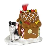 BORDER COLLIE Dog GINGERBREAD HOUSE Christmas Ornament 62