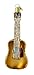 Old World Christmas 38010 Musical Instruments Glass Blown Ornaments for Christmas Tree Guitar, Glitter Brown