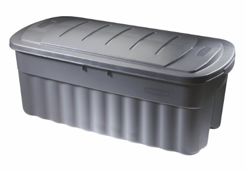 Rubbermaid FG2550CPCYLND Jumbo Roughneck Storage Tote Box, 50-Gallon, Blue, Case of 8 On Sale