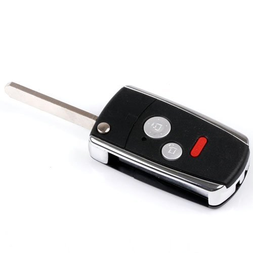 Folding Car Remote Keyless Key Flip Shell Case for Honda Fit Odyssey Honda	Civic Honda CR-Z Honda Ridgeline Honda Insight 3/2+panic Buttons