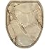 Toilet Tattoos TT-1079-O Taupe Marble Toilet Lid Applique