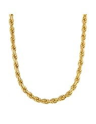 Sterling Essentials 14K Gold over Silver 22-inch Rope Chain (3 mm)