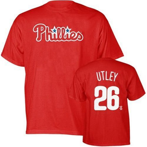 Buy Chase Utley (Philadelphia Phillies) Youth Name and Number T-Shirt (Red)