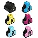 HI-VISION HI-YIELDS ® Compatible Ink Cartridge Replacement for HP 02 (1 Black, 1 Cyan, 1 Yellow, 1 Magenta, 1 Light Cyan, 1 Light Magenta, 6-Pack)