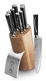 Ginsu Hanaita Series 5909 9-Piece Damascus Block Set