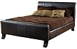 Hillsdale Brookland Bed Set, King, Dark Brown Leather