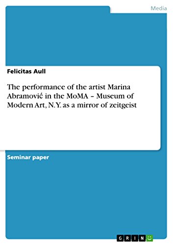 The performance of the artist Marina Abramović in the MoMA - Museum of Modern Art, N.Y. as a mirror of zeitgeist