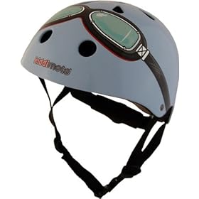 KIDDIMOTO SAFETY HELMET Blue with Goggles Size Small