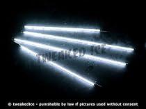 White Underglow Underbody 4 Pc Car Neon Kit Lights - Brand New - FREE SHIPPING
